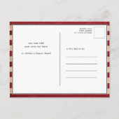 アメリカ国旗の愛国心4日7月BBQパーティー インビテーションポストカード (裏面)