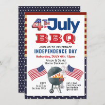 アメリカ国旗の愛国心4日7月BBQパーティー