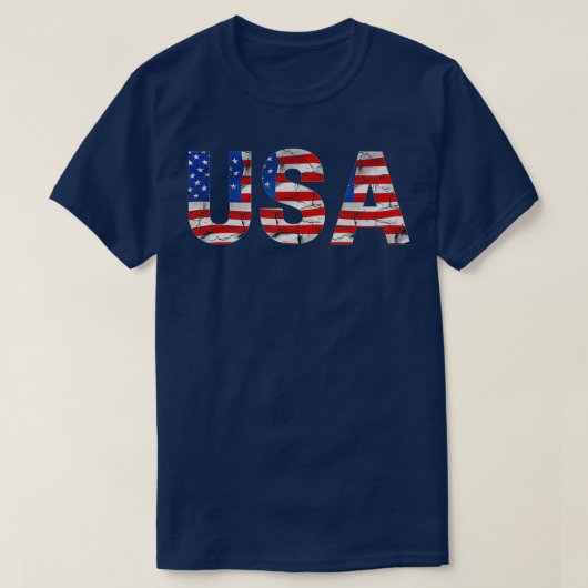 アメリカ国旗の愛国心4日、7月のハゲ・イーグル・メール Tシャツ (デザイン正面)