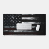 アメリカ国旗の愛国心 デスクマット (キーボード&マウス)