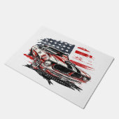 アメリカ国旗の愛国心 ドアマット (アングル)