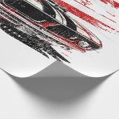 アメリカ国旗の愛国心 ラッピングペーパー (角)