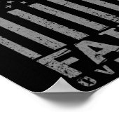 アメリカ国旗の愛国的なアメリカのギフト信仰P ポスター (角)