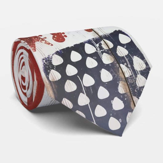 アメリカ国旗の愛国的なギター音楽テーマ ネクタイ (ロール)