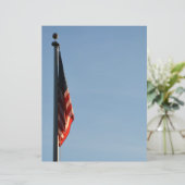 アメリカ国旗の愛国的なスクラップブック紙 (スタンド正面)