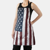 アメリカ国旗の愛国的なスターストライプズ エプロン (インサイチュ)