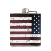 アメリカ国旗の愛国的なスターストライプズ フラスク (裏面)