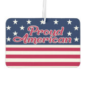 アメリカ国旗の愛国的なスターストライプ&ア誇りを持ったメリカ カーエアーフレッシュナー (裏面)