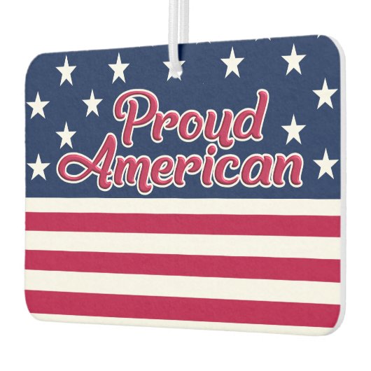 アメリカ国旗の愛国的なスターストライプ&ア誇りを持ったメリカ カーエアーフレッシュナー (左)