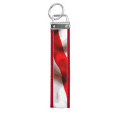 アメリカ国旗の愛国的なリストキーチェーン リストバンドキーホルダー (鍵トップ)