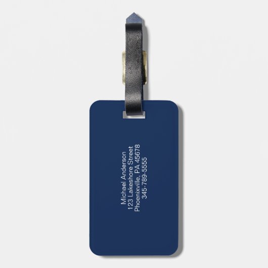 アメリカ国旗の愛国的な名前の旅行 ラゲッジタグ (裏面縦)