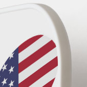 アメリカ国旗の愛国的な愛 ピックルボールラケット (左詳細)