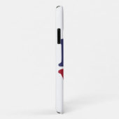 アメリカ国旗の愛国的な愛 Case-Mate iPhoneケース (裏面/右)