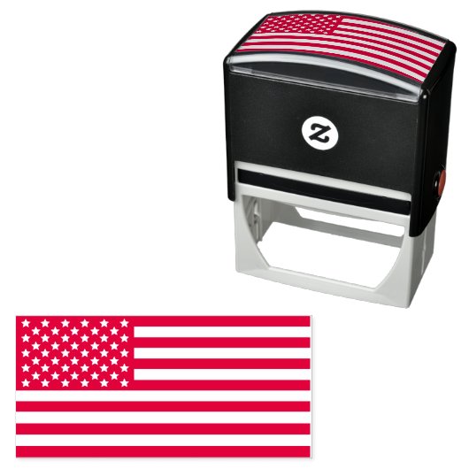 アメリカ国旗の愛国的な星とストライプUSA V2 セルフインキングスタンプ (インサイチュ)