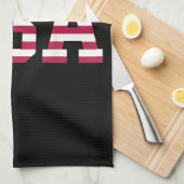 アメリカ国旗の愛国的な赤白青スター& キッチンタオル (四つ折り)