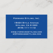 アメリカ国旗の愛国的スタイル名刺 名刺 (裏面)