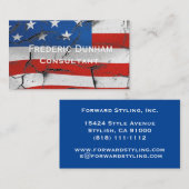 アメリカ国旗の愛国的スタイル名刺 名刺 (正面/裏面)