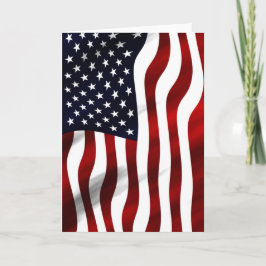 アメリカ国旗の愛国的独立記念日 カード