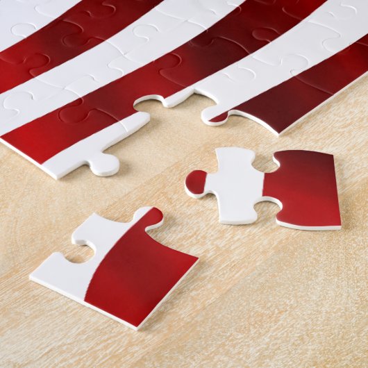 アメリカ国旗の愛国的独立記念日 ジグソーパズル (側面)