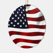アメリカ国旗の愛国的独立記念日 セラミックオーナメント (左)