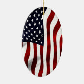アメリカ国旗の愛国的独立記念日 セラミックオーナメント (右)