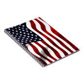 アメリカ国旗の愛国的独立記念日 ノートブック (右側)