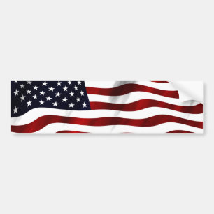 アメリカ国旗の愛国的独立記念日 バンパーステッカー