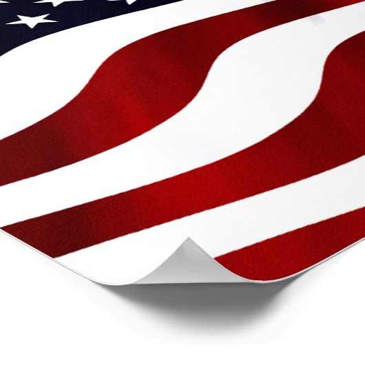 アメリカ国旗の愛国的独立記念日 ポスター (角)