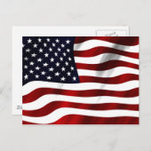アメリカ国旗の愛国的独立記念日 ポストカード (正面/裏面)