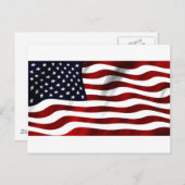 アメリカ国旗の愛国的独立記念日 ポストカード (正面/裏面)