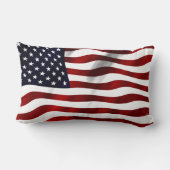 アメリカ国旗の愛国的独立記念日 ランバークッション (裏面)