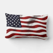アメリカ国旗の愛国的独立記念日 ランバークッション (裏面)