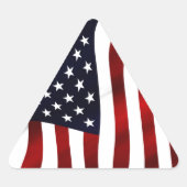 アメリカ国旗の愛国的独立記念日 三角形シール (正面)