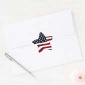 アメリカ国旗の愛国的独立記念日 星シール (封筒)