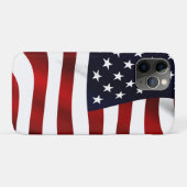 アメリカ国旗の愛国的独立記念日 Case-Mate iPhoneケース (裏面(横))