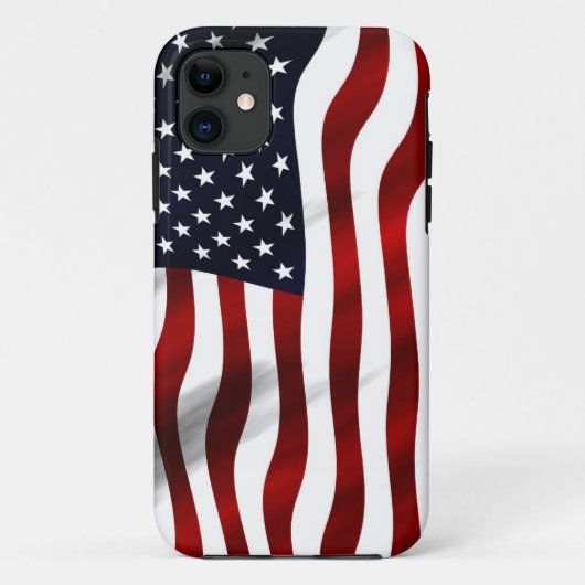 アメリカ国旗の愛国的独立記念日 Case-Mate iPhoneケース (裏面)