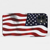 アメリカ国旗の愛国的独立記念日 Case-Mate iPhoneケース (裏面(横))