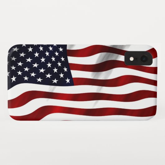 アメリカ国旗の愛国的独立記念日 Case-Mate iPhoneケース (裏面(横))