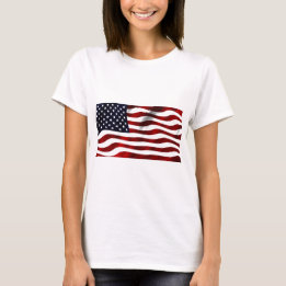アメリカ国旗の愛国的独立記念日 Tシャツ