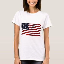 アメリカ国旗の愛国的独立記念日 Tシャツ
