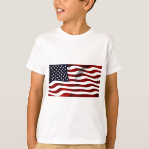 アメリカ国旗の愛国的独立記念日 Tシャツ