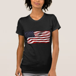 アメリカ国旗の愛国的独立記念日 Tシャツ