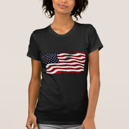 アメリカ国旗の愛国的独立記念日 Tシャツ