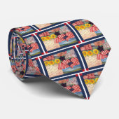 アメリカ国旗の愛国的贈り物 ネクタイ (ロール)