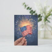 アメリカ国旗の愛国的7月4日 シーズンカード (スタンド正面)