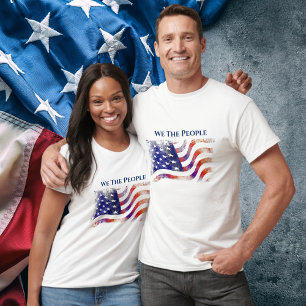 アメリカ国旗の愛国者、我々国民 Tシャツ