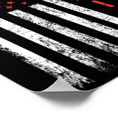 アメリカ国旗の戦士 – ハート病認識度1 ポスター (角)