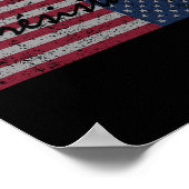 アメリカ国旗の抵抗La逆さまに抵抗Usa ポスター (角)