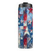 アメリカ国旗の抽象芸術芸術 タンブラー (正面)
