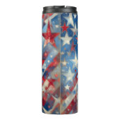 アメリカ国旗の抽象芸術芸術 タンブラー (裏面)